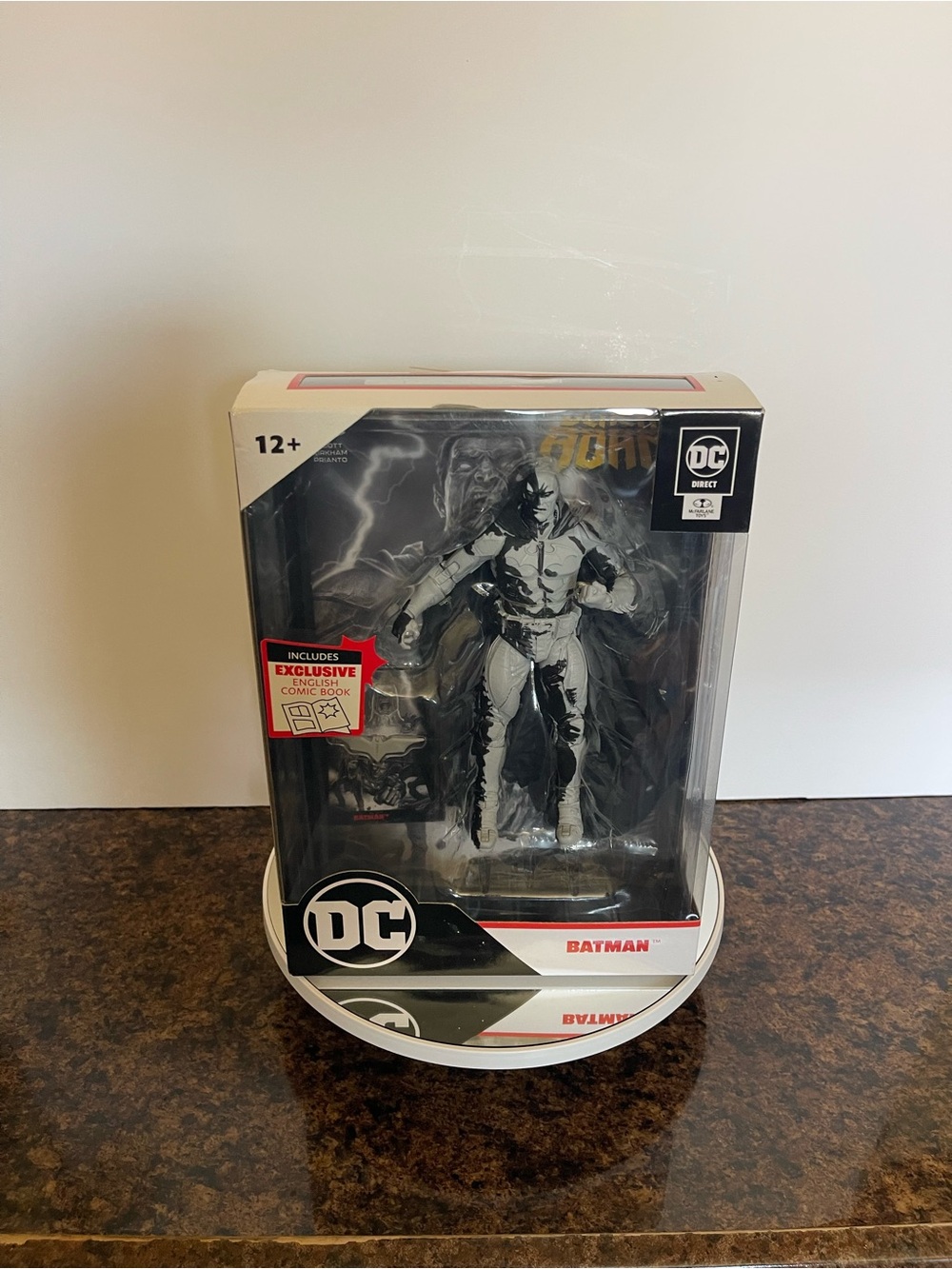 DC Batman Monochrome Black & White Collectible Figure